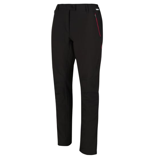 Regatta Womens/Ladies Highton Walking Trousers (Black/Dark Cerise)