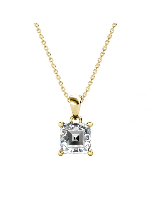 Conjunto Calle Cuadrado Simple - Oro y Cristal - Image 6