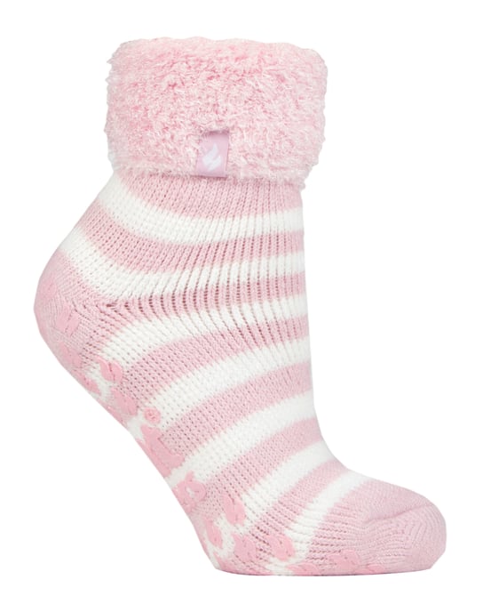 Heat Holders - Ladies Non Slip Thermal Low Cut Fluffy Slipper Socks - Image 1