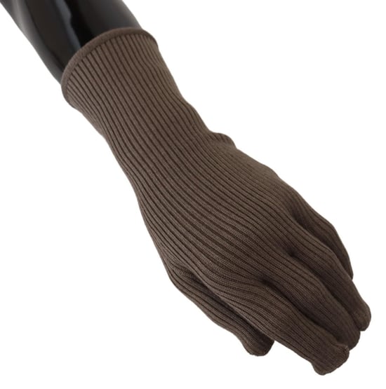 Guantes de invierno de punto de cachemira gris - Image 6