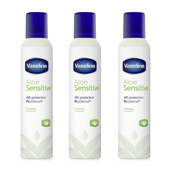 Vaseline Aloe Sensitive Anti-Perspirant for Women, Pack of 3, 250ml