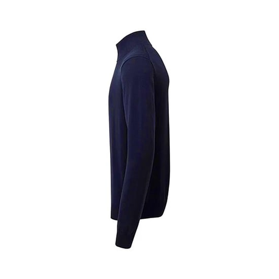 Asquith & Fox Mens Cotton Blend Zip Sweatshirt (French Navy) - Image 3