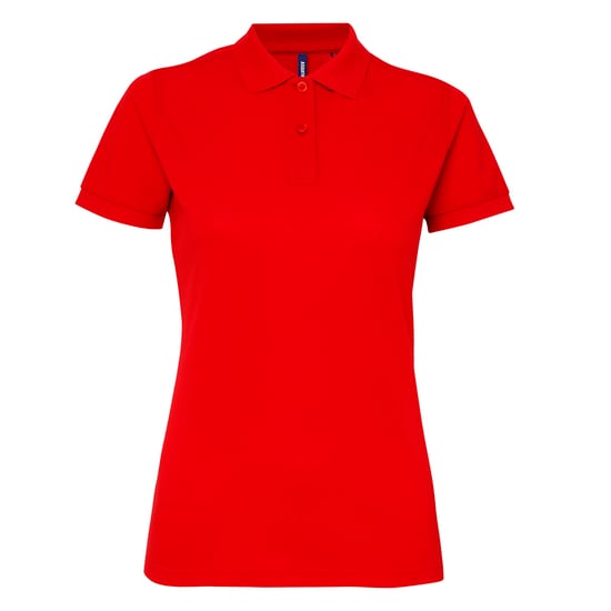 Asquith & Fox Womens/Ladies Short Sleeve Performance Blend Polo Shirt (Red) - Image 1