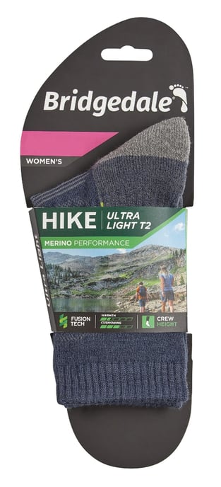 Bridgedale - Calcetines de lana merino ultraligeros para mujer - Denim - Image 2