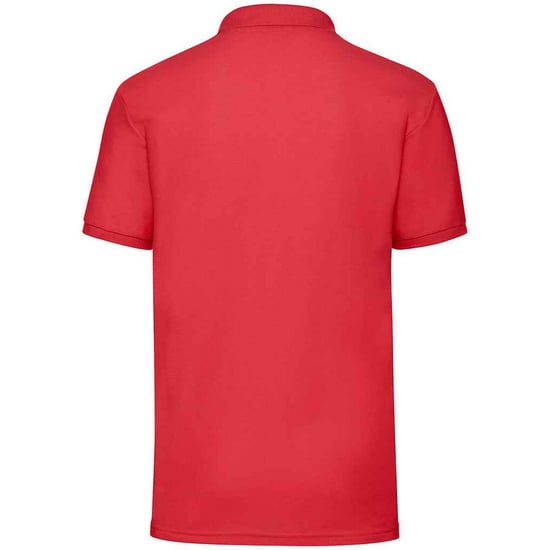 Fruit of the Loom Mens Pique Polo Shirt (Red) - Image 2