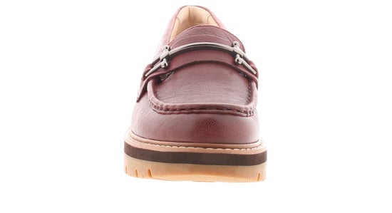 Clarks Tacones para Mujeres Orianna Bit de Cuero Rojo - Image 3
