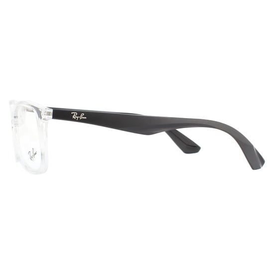 Montura de Gafas Ray-Ban RX7047 5943 Transparente y Negra Hombre Mujer - Image 3