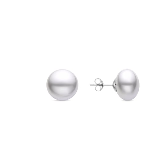 Pendientes Luxenter Nandi de Plata de Ley 925 y Perla Blanca acabado en rodio - Image 1
