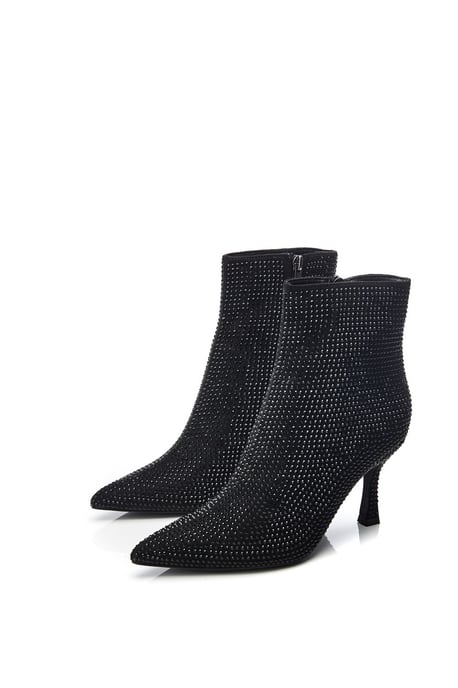 'Zalea' Black Textile Boots