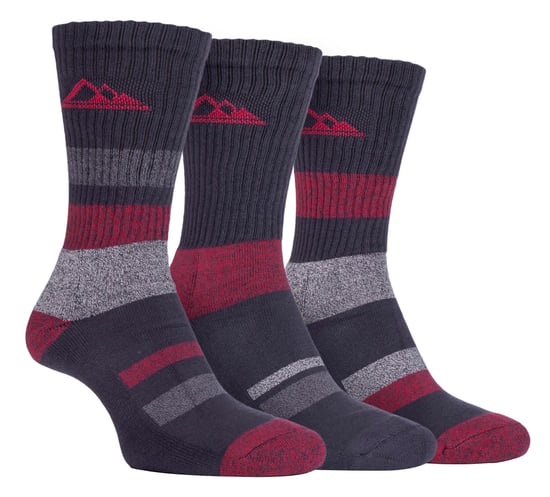 Storm Bloc - Pack de 3 Calcetines de Senderismo para Hombre con Suela Acolchada Anti Ampollas, Ligeros y Transpirables de Algodón para el Verano - Image 1