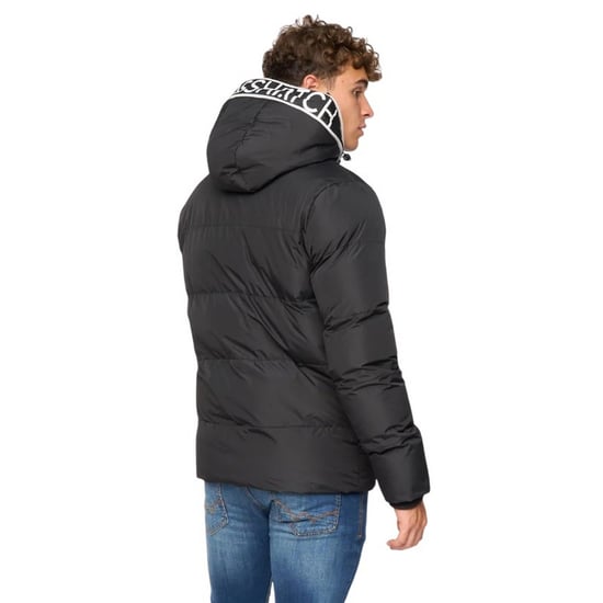 Crosshatch Mens Sandbox Hooded Jacket (Black) - Image 2