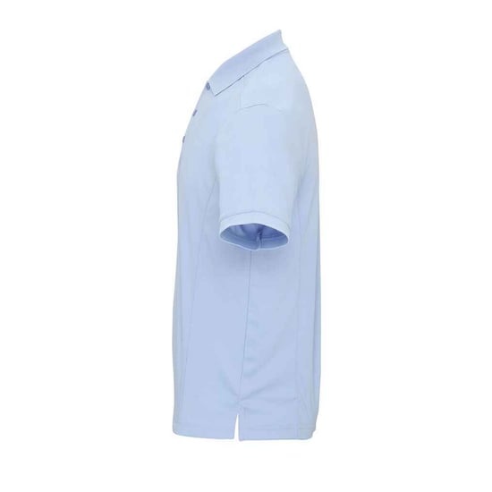Premier Mens Coolchecker Pique Polo Shirt (Light Blue) - Image 3