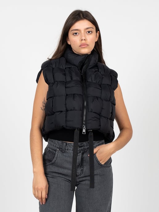 La Haine Inside Us Sin mangas Down Vest Unisex de mujer negro - Image 3