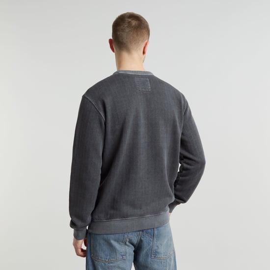 G-Star RAW Destroyed G Logo Washed Sweater - Image 2