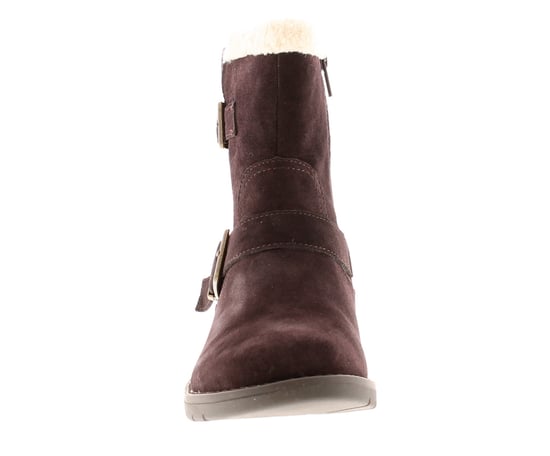 Hush Puppies Lexie Womens Leather Ankle Boots Brown