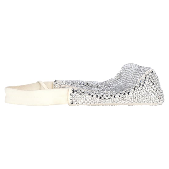 Prada Crystal-Embellished Re-Edition 2000 Bag in Cream Satin - Image 4