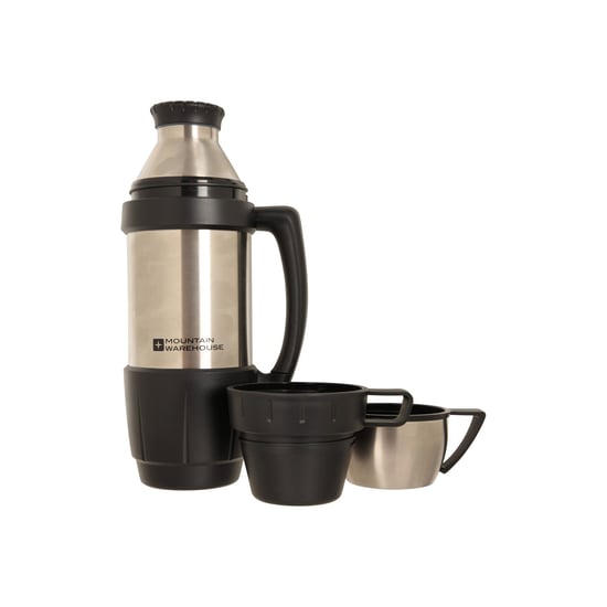 Mountain Warehouse Double-Walled Flask & Cup Set (Silver) - Image 4
