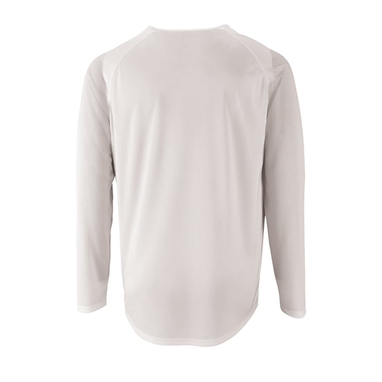 SOLS Mens Sporty Long Sleeve Performance T-Shirt (White) - Image 3