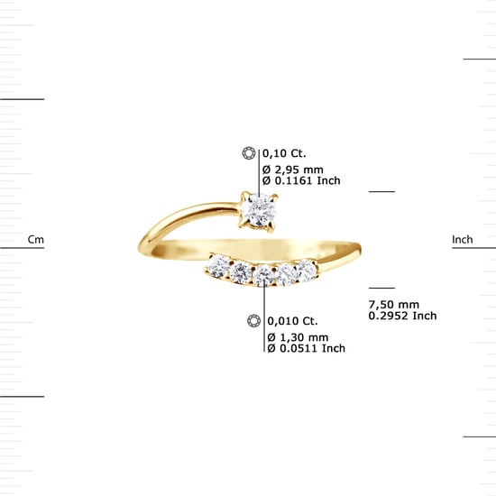 DIADEMA - Ring - Prestige Jewelery - Diamonds - Yellow Gold