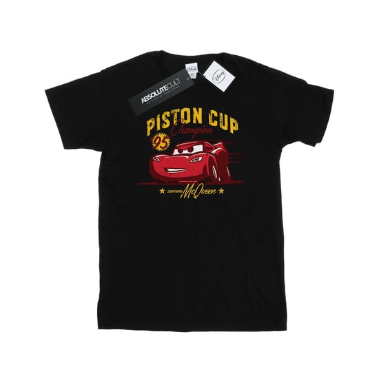Disney Mens Cars Piston Cup Champion T-Shirt (Black) - Image 1