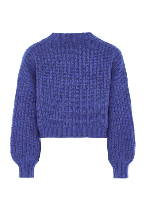 Dreimaster Coarse knit pullover women blue - Image 2