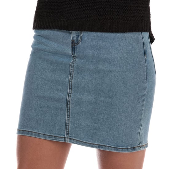 Women's Vero Moda Hot Seven Denim Skirt in Light Blue