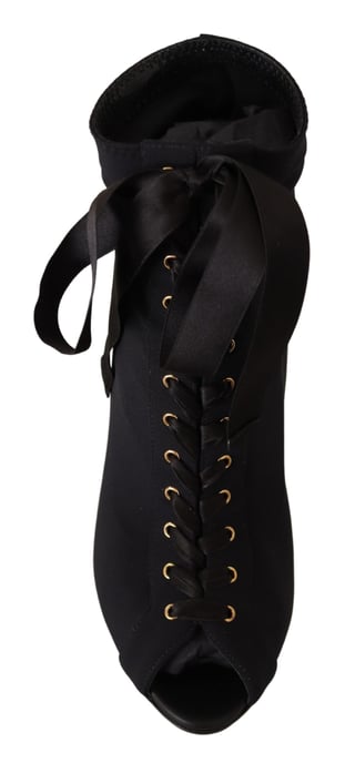 Botines cortos elásticos negros para mujer Dolce & Gabbana - Image 3