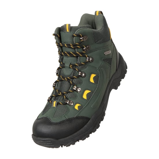 Mountain Warehouse Mens Adventurer Waterproof Hiking Boots (Green) - Image 1