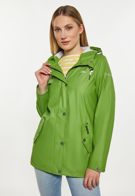 Schmuddelwedda rain jacket women light olive - Image 3