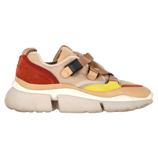 Chloé Sonnie Low-Top Sneakers in Multicolor Leather and Mesh - Image 1