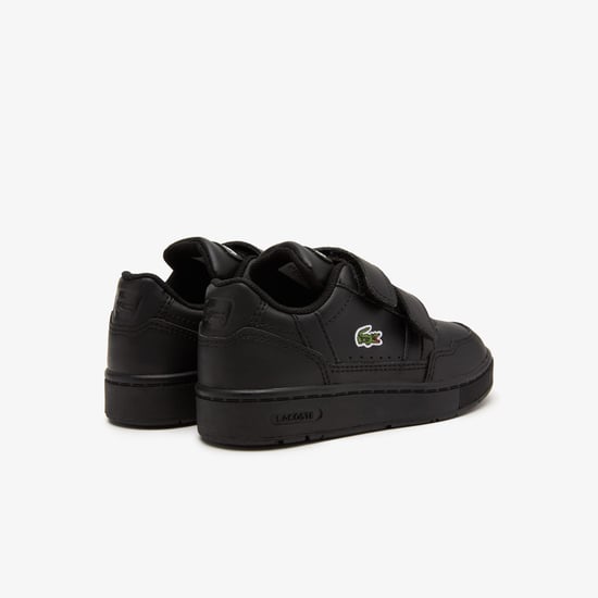 Boy's Lacoste Infants T-Clip Trainers in Black - Image 2