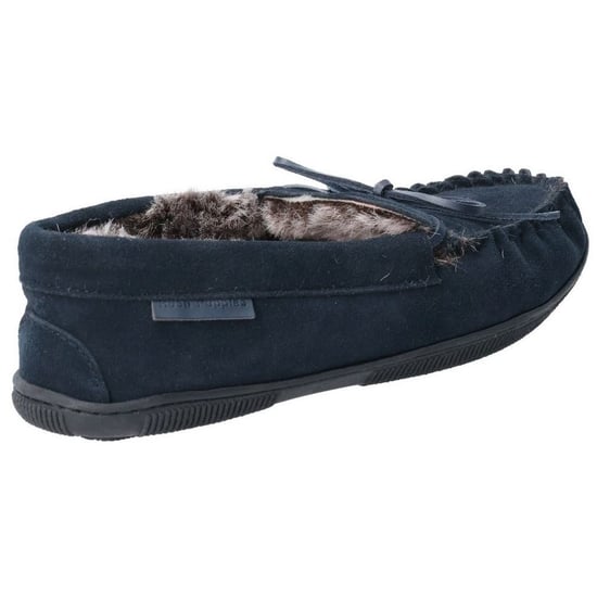 Hush Puppies Mens Ace Slip On Leather Slipper (Navy) - Image 2