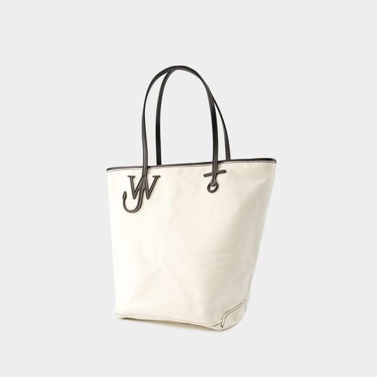 Tote Bag Anchor Tall - J.W. Anderson - Lienzo - Marfil/Negro - Image 2
