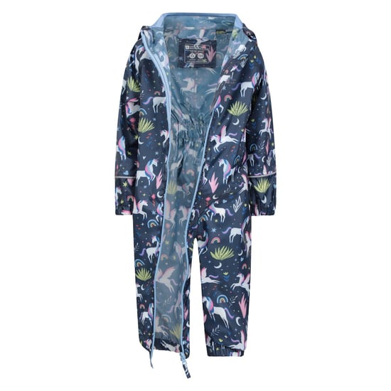 Mountain Warehouse Baby Unicorn Rain Suit (Blue/Pink/Green) - Image 5