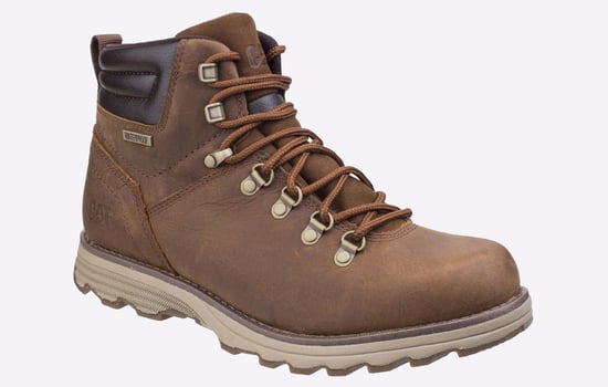 Botas de trabajo Caterpillar Sire de cuero marrón resistente al agua para hombre - Image 2