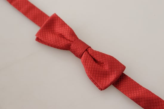 Corbata Papillon para Hombre Ajustable en Cuello de Seda 100% Roja de Dolce & Gabbana - Image 6