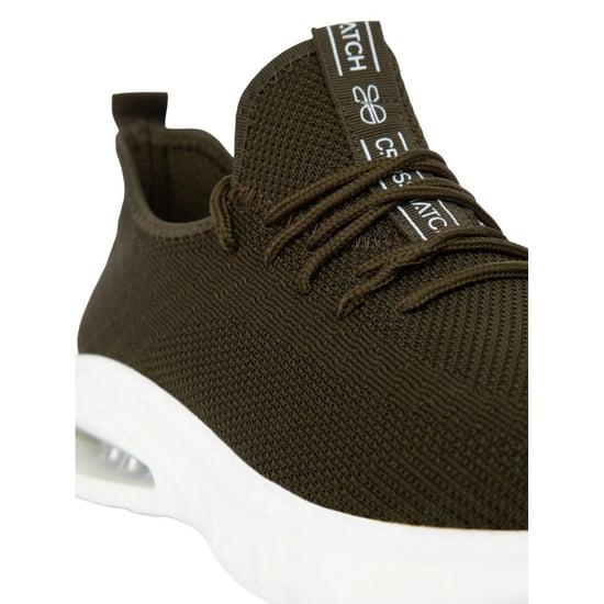 Crosshatch Mens Trevel Trainers (Stone) - Image 3