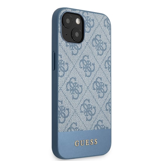 Guess PC/TPU 4G PU Stripe Metal Logo Phone Case
