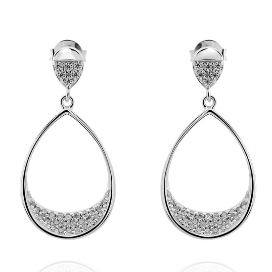 Orphelia 'Jolina' Women's 925 Sterling Silver Set: Necklace + Earrings - Silver SET-7490 - Image 3