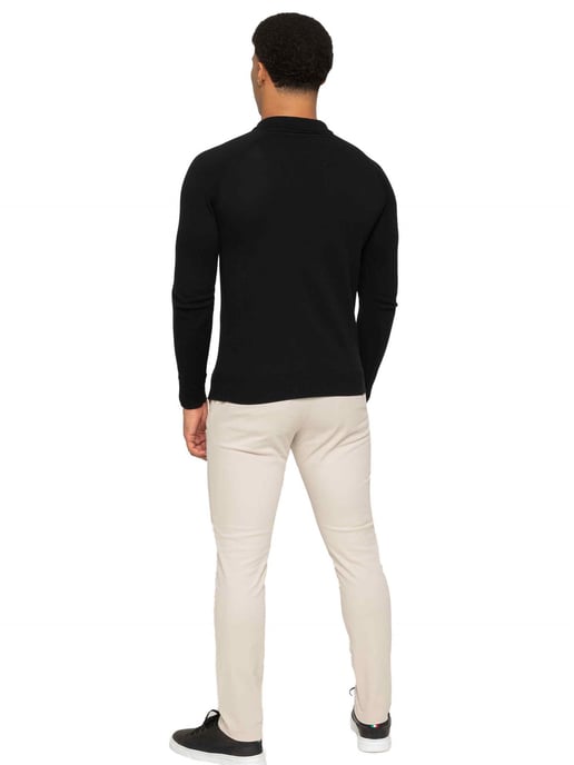 Enzo Milano Polo con media cremallera para hombre - Image 6
