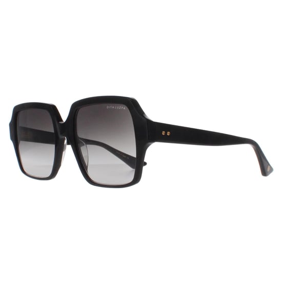 Dita Square Womens Black Dark Grey to Clear Gradient Luzpa
