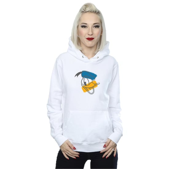 Disney Womens/Ladies Donald Duck Head Hoodie (White)