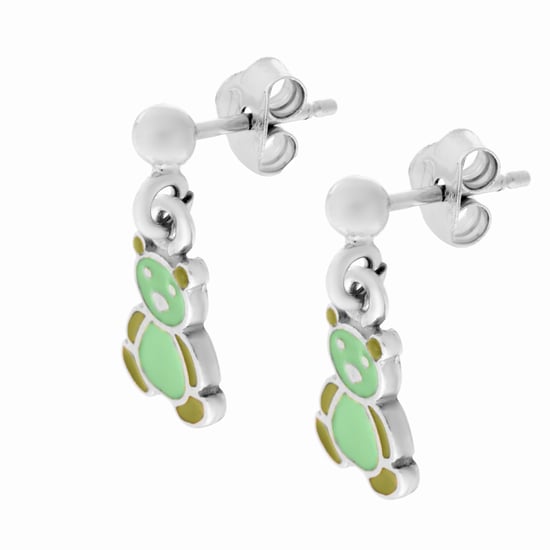 Orphelia 'Bear' Child's 925 Sterling Silver Drop Earrings - Silver ZO-7140/GR - Image 3