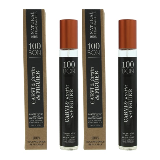 100 Bon Carvi & Jardin De Figuier Concentre Refillable Eau de Parfum 15ml x 2