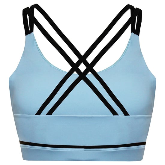 Sujetador deportivo azul bebé para mujer Valerie de BoxRaw - Image 2