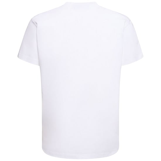 Dsquared2 Cool Fit camiseta blanca con logo verde Blur Icon - Image 2