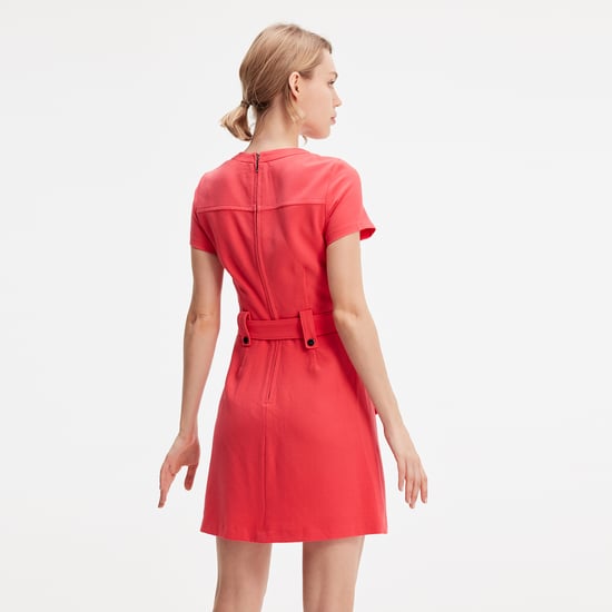 Patch pockets short dress - Image 5