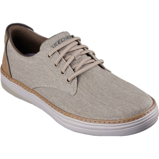 Skechers Hyland - Ratner Cotton Men's Khaki Lace-Up Shoes - Image 1