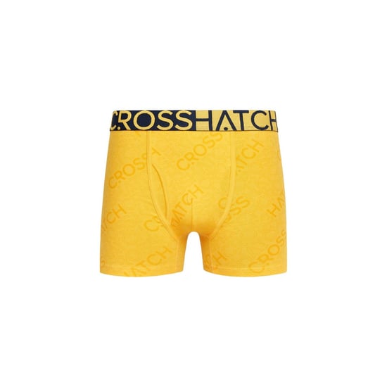 Crosshatch Mens Typan Boxer Shorts (Pack of 3) (Yellow) - Image 4