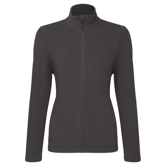 Premier Womens/Ladies Recyclight Full Zip Fleece Jacket (Dark Grey) - Image 1
